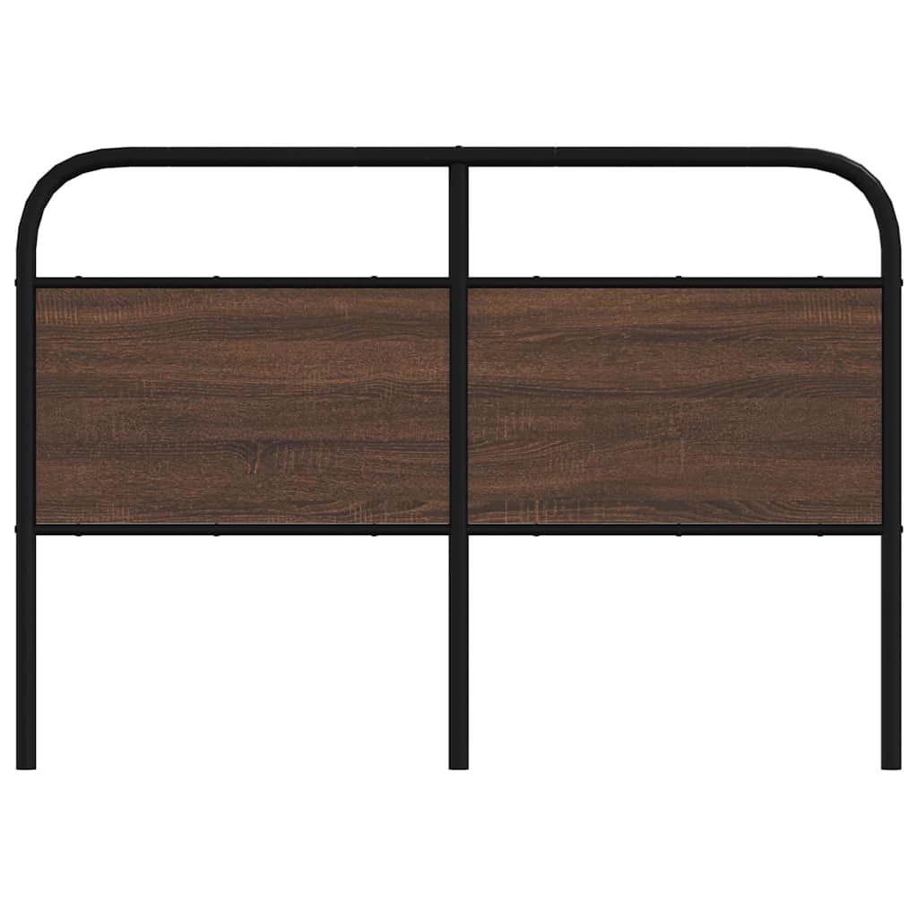 vidaXL Replace Headboard Brown Oak 140 cm Steel and Engineered Wood