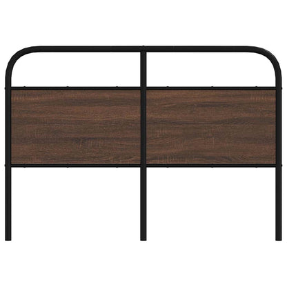 vidaXL Replace Headboard Brown Oak 140 cm Steel and Engineered Wood