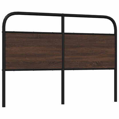 vidaXL Replace Headboard Brown Oak 140 cm Steel and Engineered Wood