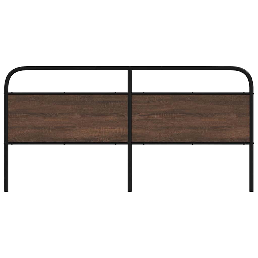 vidaXL Replace Headboard Brown Oak 180 cm Steel and Engineered Wood