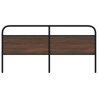 vidaXL Replace Headboard Brown Oak 180 cm Steel and Engineered Wood