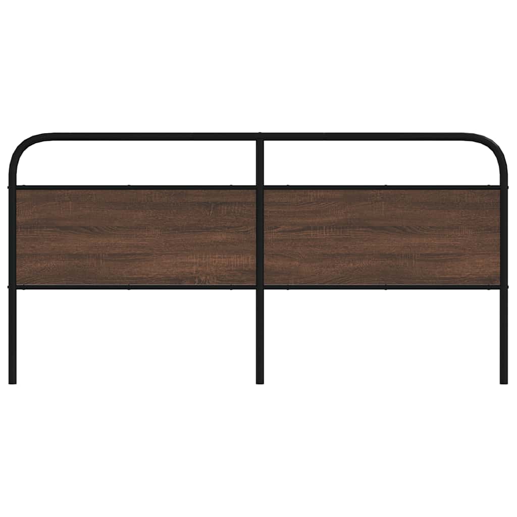 vidaXL Replace Headboard Brown Oak 190 cm Steel and Engineered Wood