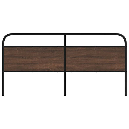 vidaXL Replace Headboard Brown Oak 190 cm Steel and Engineered Wood