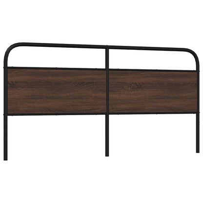 vidaXL Replace Headboard Brown Oak 190 cm Steel and Engineered Wood