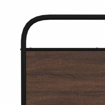 vidaXL Replace Headboard Brown Oak 190 cm Steel and Engineered Wood