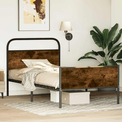 vidaXL Bed Frame without Mattress 90x200 cm Sonoma Oak Engineered Wood
