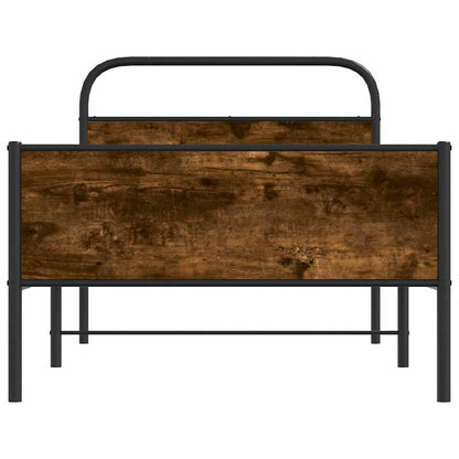 vidaXL Bed Frame without Mattress 107x203 cm Sonoma Oak Engineered Wood
