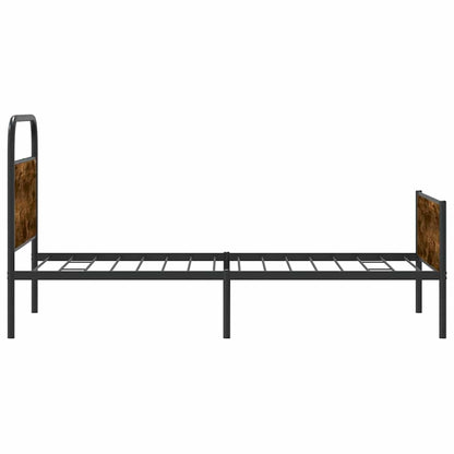 vidaXL Bed Frame without Mattress 107x203 cm Sonoma Oak Engineered Wood