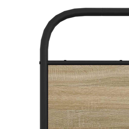 vidaXL Bed Frame without Mattress 120x200 cm Sonoma Oak Engineered Wood