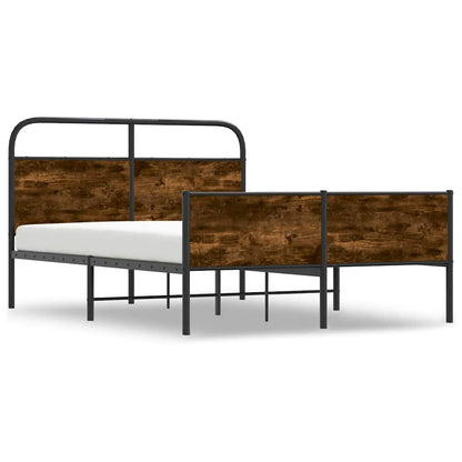 vidaXL Bed Frame without Mattress 140x200 cm Sonoma Oak Engineered Wood