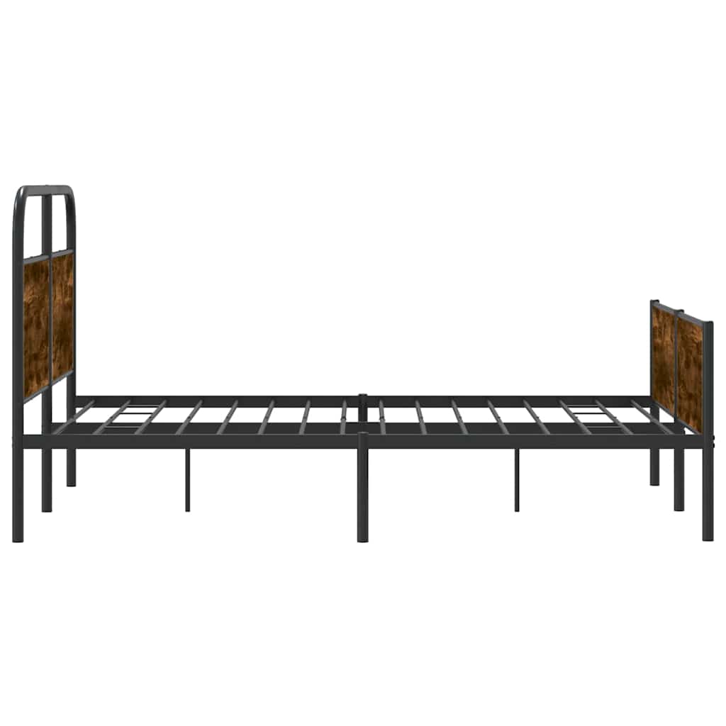 vidaXL Bed Frame without Mattress 140x200 cm Sonoma Oak Engineered Wood