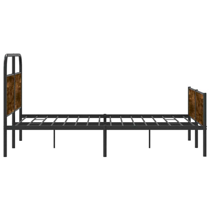 vidaXL Bed Frame without Mattress 140x200 cm Sonoma Oak Engineered Wood