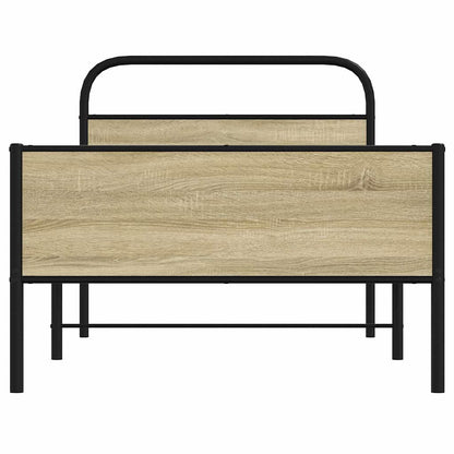 vidaXL Bed Frame without Mattress 90x200 cm Sonoma Oak Engineered Wood