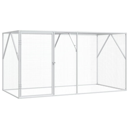 vidaXL Bird Cage Anthracite 208 x 102 x 108 cm Galvanised Steel