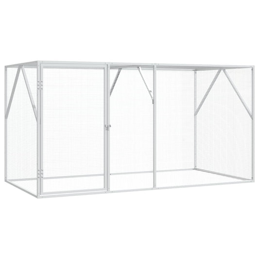 vidaXL Bird Cage Anthracite 208 x 102 x 108 cm Galvanised Steel