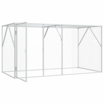 vidaXL Bird Cage Anthracite 208 x 102 x 108 cm Galvanised Steel
