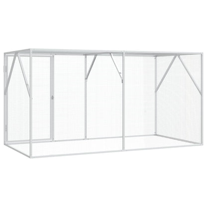 vidaXL Bird Cage Anthracite 208 x 102 x 108 cm Galvanised Steel