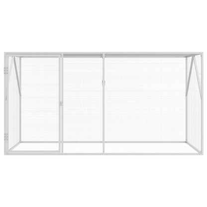 vidaXL Bird Cage Anthracite 208 x 102 x 108 cm Galvanised Steel