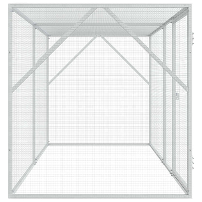 vidaXL Bird Cage Anthracite 208 x 102 x 108 cm Galvanised Steel
