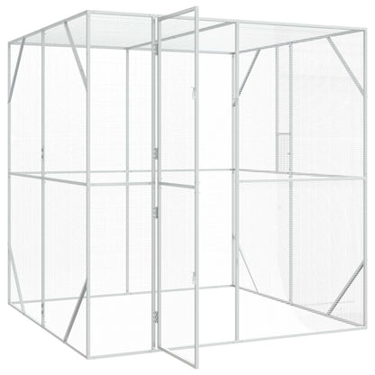 vidaXL Bird Cage Anthracite 209 x 202 x 214 cm Galvanised steel