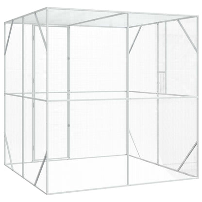 vidaXL Bird Cage Anthracite 209 x 202 x 214 cm Galvanised steel