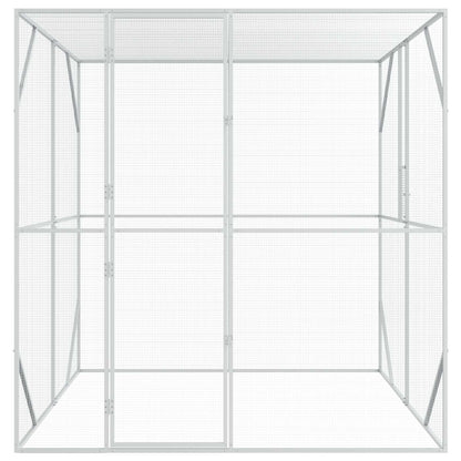 vidaXL Bird Cage Anthracite 209 x 202 x 214 cm Galvanised steel