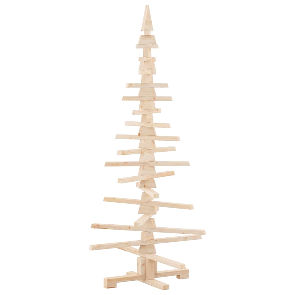 vidaXL Wooden Christmas Tree for Decoration 150 cm Solid Wood Pine
