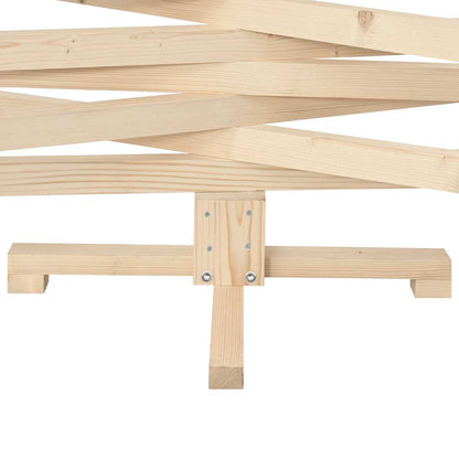 vidaXL Wooden Christmas Tree for Decoration 150 cm Solid Wood Pine