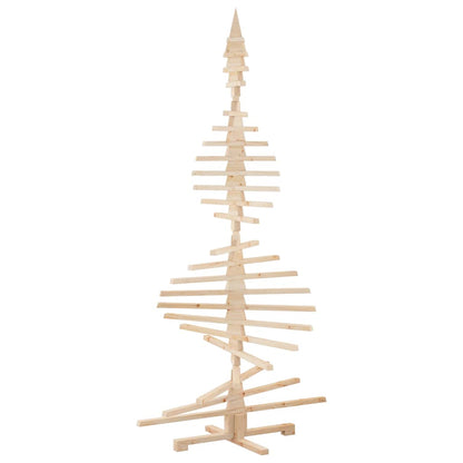 vidaXL Wooden Christmas Tree for Decoration 210 cm Solid Wood Pine
