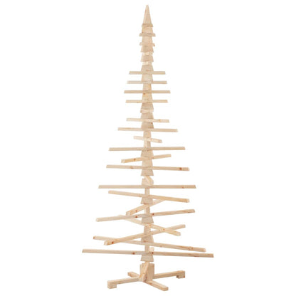 vidaXL Wooden Christmas Tree for Decoration 210 cm Solid Wood Pine