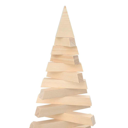vidaXL Wooden Christmas Tree for Decoration 210 cm Solid Wood Pine