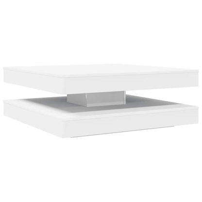 vidaXL Coffee Table 360-Degree Rotatable White 90x90x34.5 cm