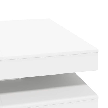 vidaXL Coffee Table 360-Degree Rotatable White 90x90x34.5 cm