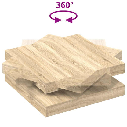 vidaXL Coffee Table 360-Degree Rotatable Sonoma Oak 90x90x34.5 cm