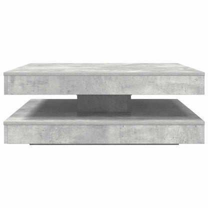 vidaXL Coffee Table 360-Degree Rotatable Concrete Grey 90x90x34.5 cm