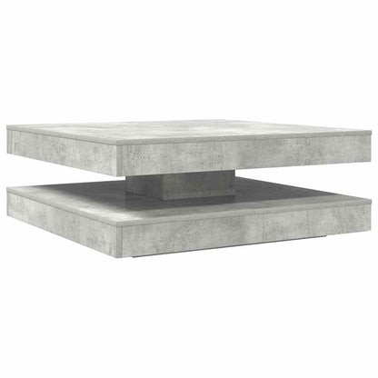 vidaXL Coffee Table 360-Degree Rotatable Concrete Grey 90x90x34,5 cm
