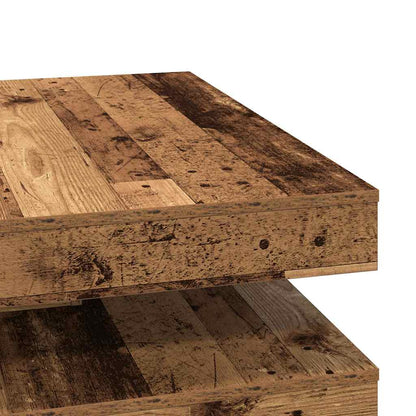 vidaXL Coffee Table 360-Degree Rotatable Old Wood 90x90x34,5 cm