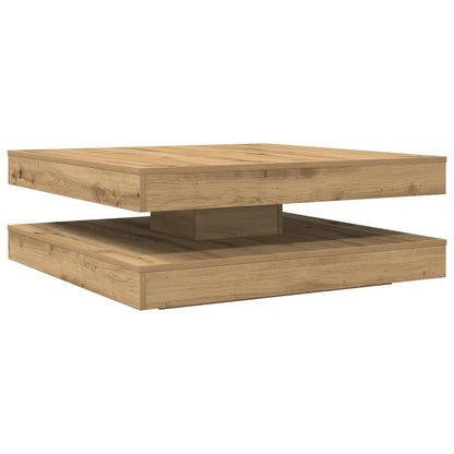 vidaXL Coffee Table 360-Degree Rotatable Artisan Oak 90x90x34,5 cm