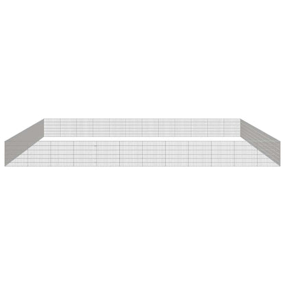 vidaXL Free Range Animal Enclosure 48-Panel 54x60 cm Galvanised Iron
