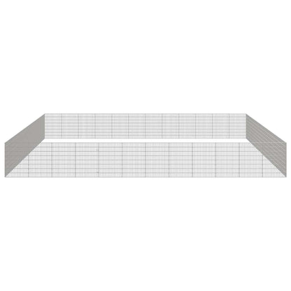 vidaXL Free Range Animal Enclosure 48-Panel 54x80 cm Galvanised Iron