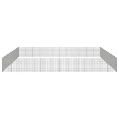 vidaXL Free Range Animal Enclosure 48-Panel 54x80 cm Galvanised Iron