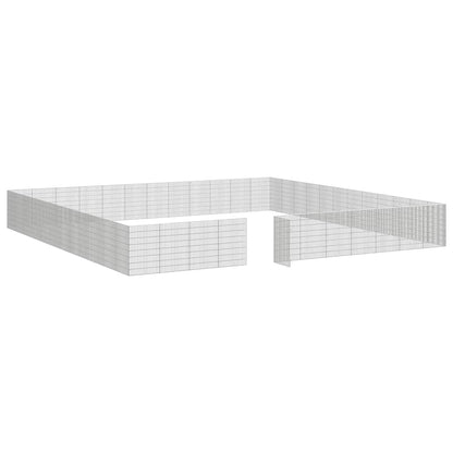 vidaXL Free Range Animal Enclosure 48-Panel 54x80 cm Galvanised Iron