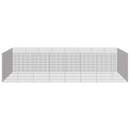 vidaXL Free Range Animal Enclosure 24-Panel 54x100 cm Galvanised Iron