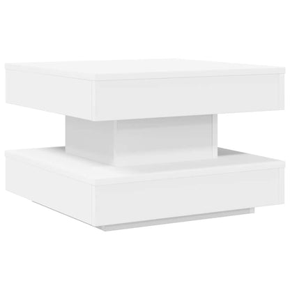 vidaXL Coffee Table 360-Degree Rotatable White 50x50x34.5 cm
