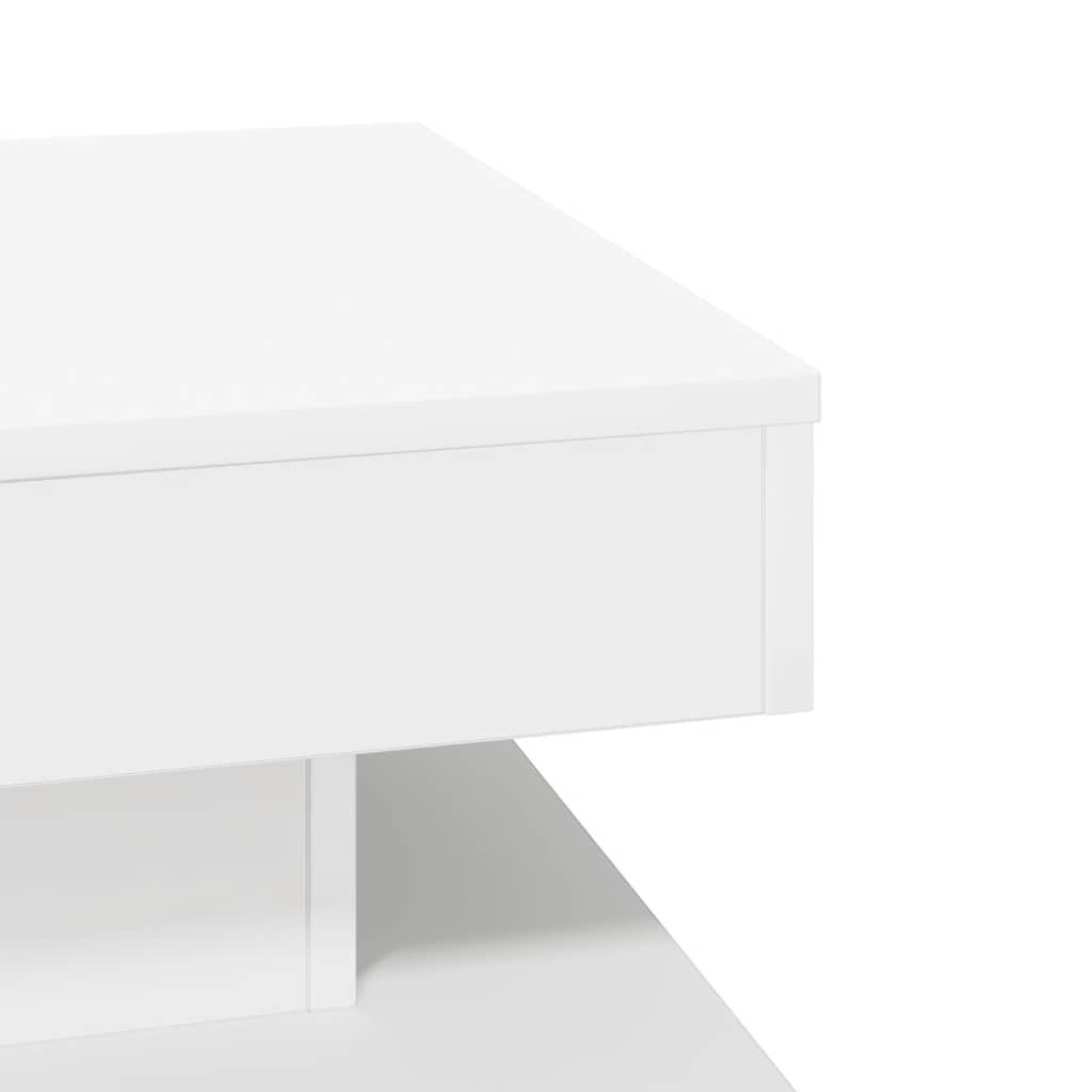 vidaXL Coffee Table 360-Degree Rotatable White 50x50x34,5 cm