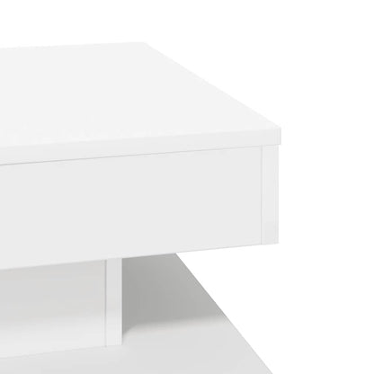vidaXL Coffee Table 360-Degree Rotatable White 50x50x34,5 cm
