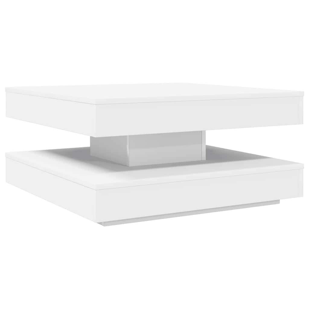 vidaXL Coffee Table 360-Degree Rotatable White 70x70x34.5 cm