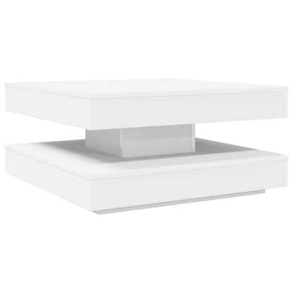 vidaXL Coffee Table 360-Degree Rotatable White 70x70x34.5 cm
