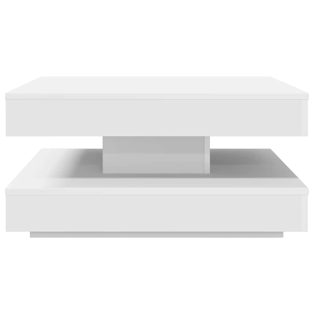 vidaXL Coffee Table 360-Degree Rotatable White 70x70x34.5 cm