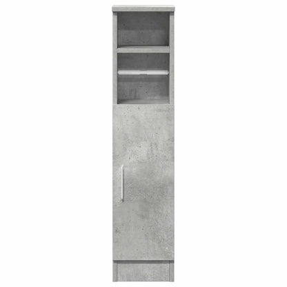 vidaXL Bathroom Cabinet with Roll Holder Concrete Grey 20.5x22x90 cm